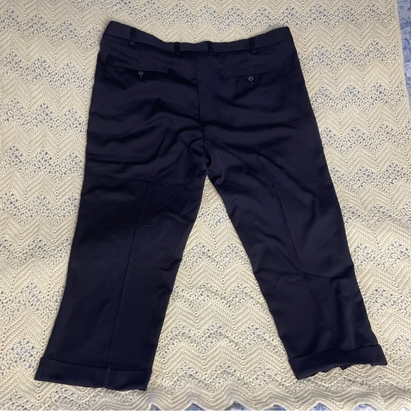 4 Pair GS Perfect Fit 46x28 Work Pants Blue Gray Pleated Front Double Button - Picture 4 of 16
